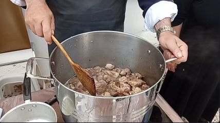 ...the meat is browned stirring constantly... ...the meat is browned stirring constantly...