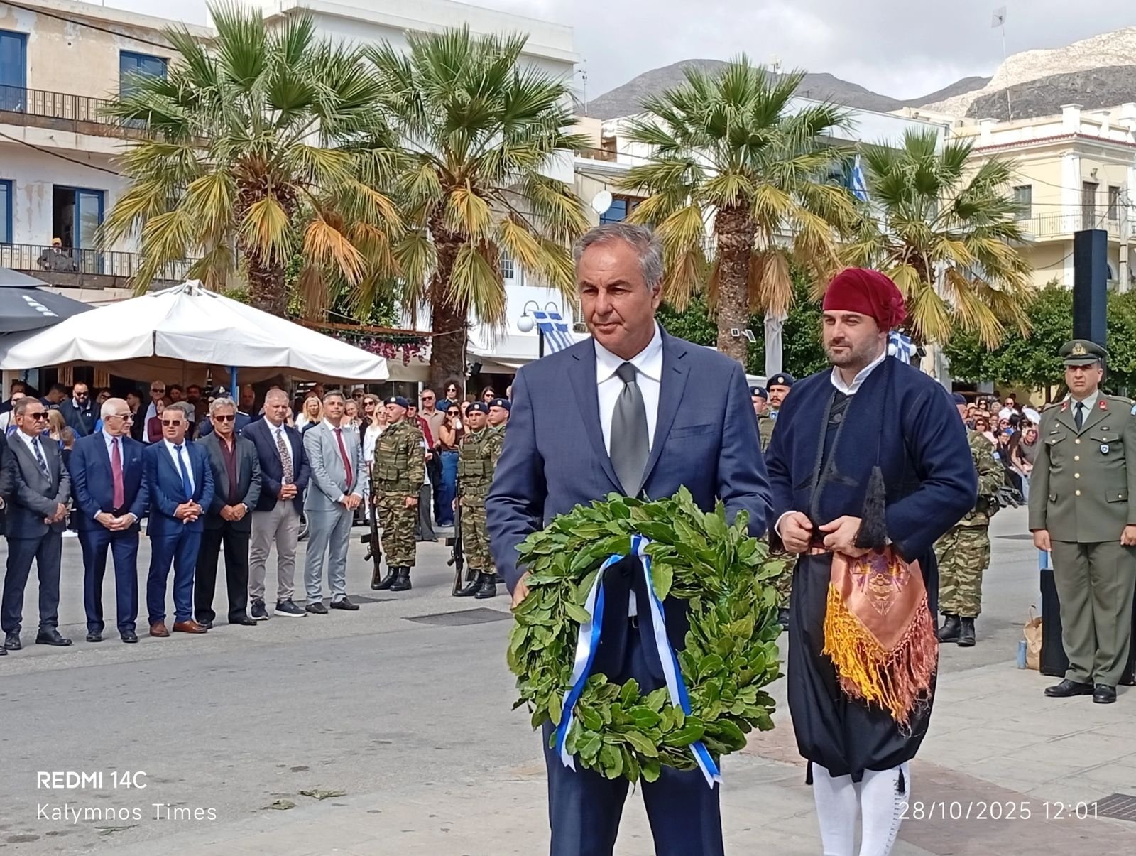 Ο Πρόεδρος των Εφέδρων Αξιωματικών κ. Ιωάννης Νομικάριος.