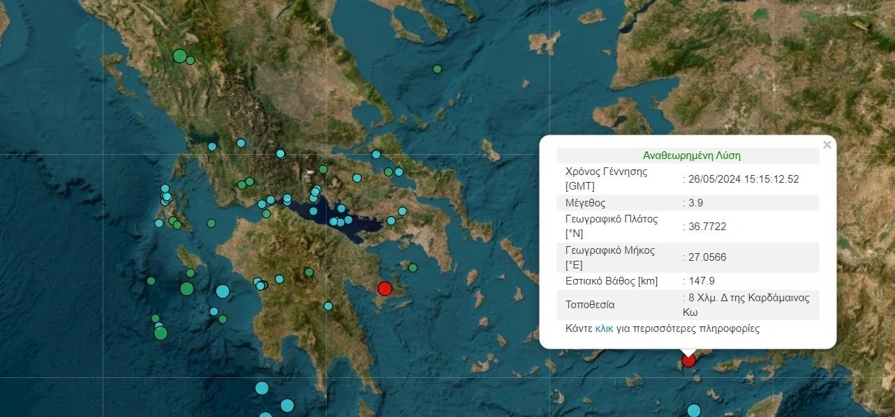 Γεωδυναμικό Ινστιτούτο Σεισμός Κω