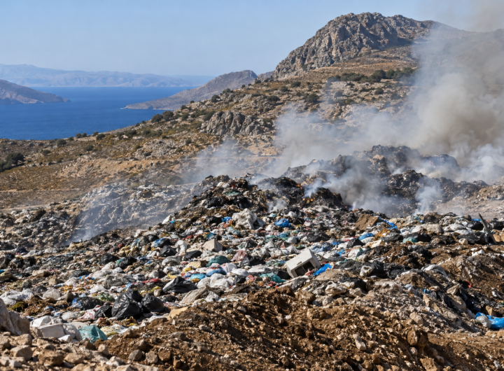 AI landfill on an island
