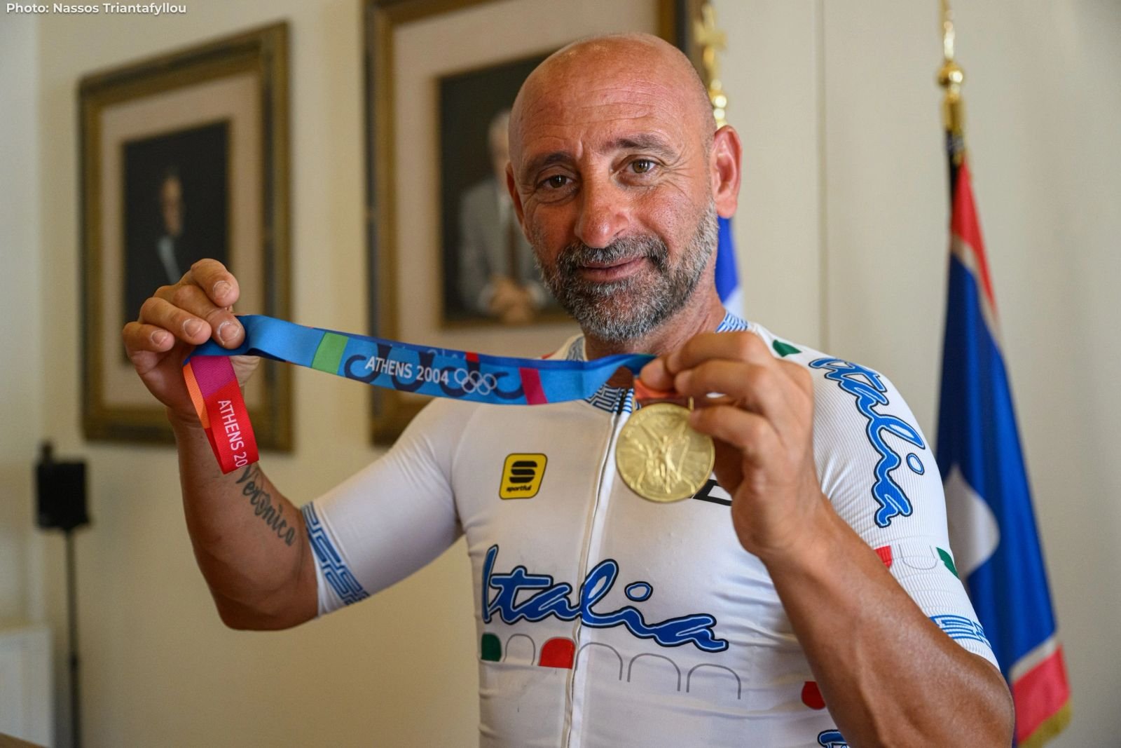 Paolo Bettini in Athens, Αθήνα, 5/9/2024. © 2024 Nassos Triantafyllou / www.nassostriantafyllou.gr