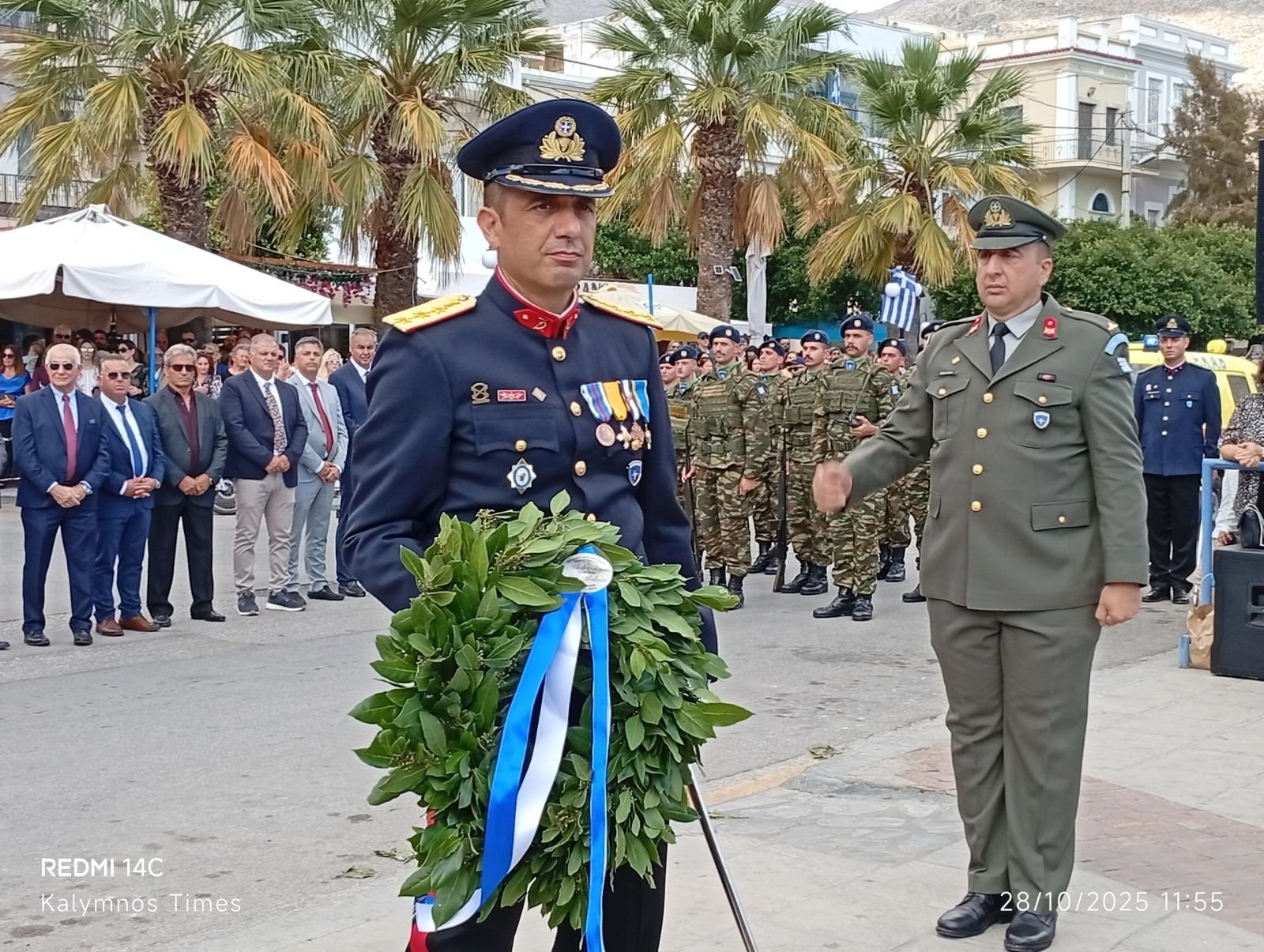 Ο Διοικητής του 5/42 Συντάγματος Ευζώνων, Συνταγματάρχης κ. Κωνσταντίνος Τσίρος.
